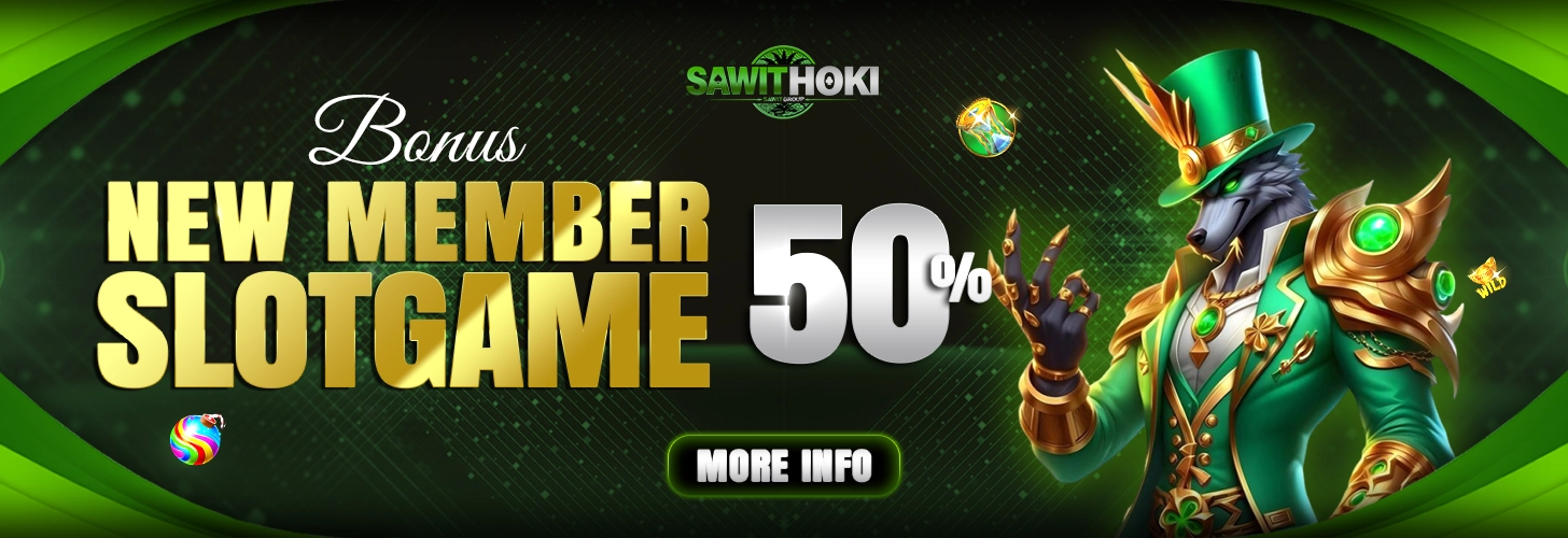 BONUS PROMO NEW MEMBER SLOT GAME 50%