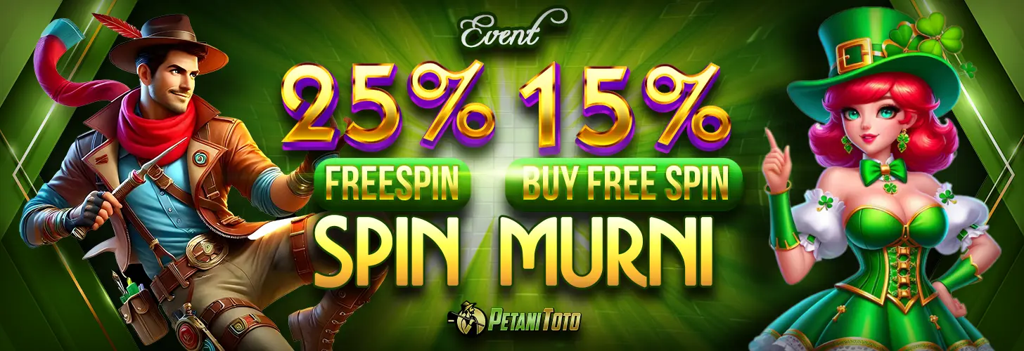 BONUS FREESPIN MURNI 25% & BUY FREESPIN 15%