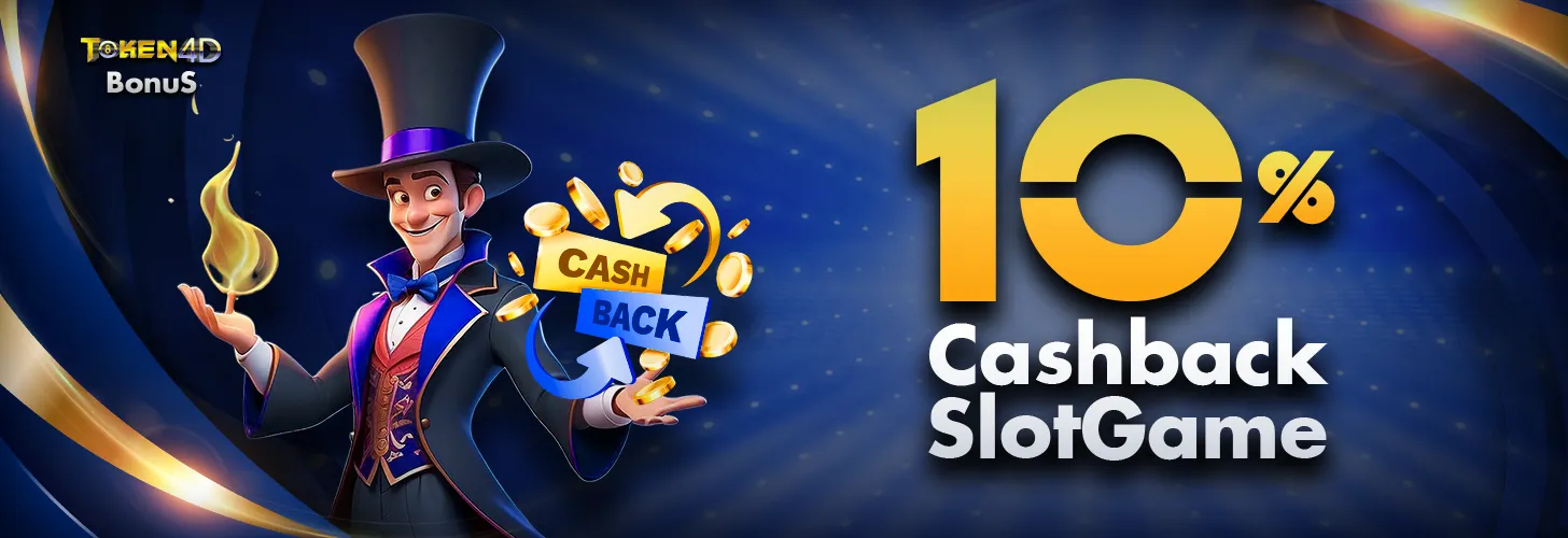 BONUS CASHBACK SLOT GAMES UP TO 10%