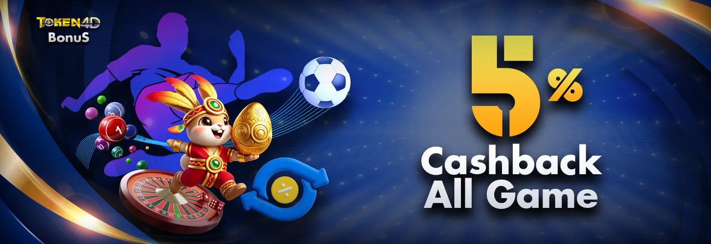 BONUS CASHBACK ALL GAMES 5%