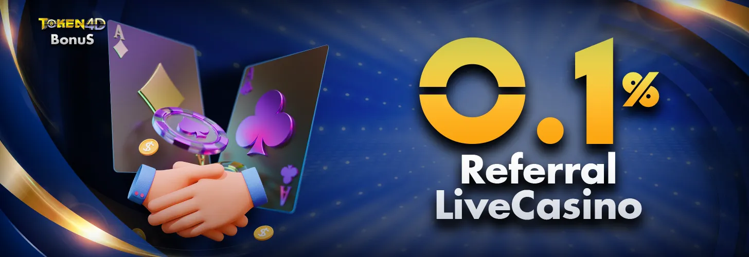 BONUS REFFERAL LIVE GAMES 0.1%