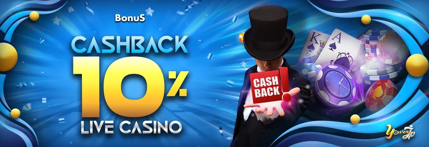 BONUS CASHBACK LIVEGAMES 10%